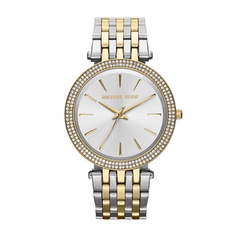 michael kors damenuhr gold und silber|michael kors gold watches.